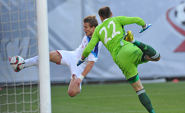 20-я минута. Гол Александра КОКОРИНА. Фото - Александр ФЕДОРОВ,