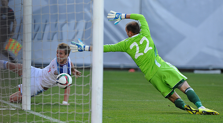 20-я минута. Гол Александра КОКОРИНА. Фото - Александр ФЕДОРОВ,