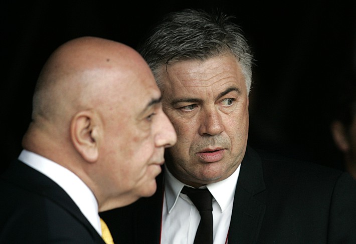 Адриано ГАЛЛИАНИ и Карло АНЧЕЛОТТИ. Фото REUTERS