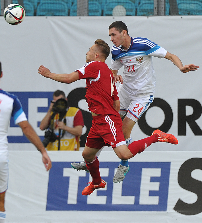 7 июня. Москва. Россия – Белоруссия – 4:2. В минувшее воскресенье Никита ЧЕРНОВ (24) дебютировал в сборной России. Фото - Александр ФЕДОРОВ,