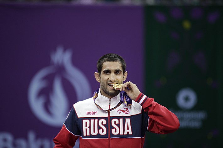 Сегодня. Баку. Степан МАРАНЯН - первый российский чемпион Европейских игр. Фото - AFP