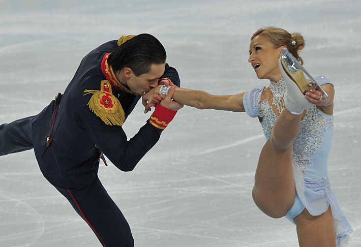 Максим ТРАНЬКОВ и Татьяна ВОЛОСОЖАР на Олимпиаде в Сочи. Фото - Александр ФЕДОРОВ,