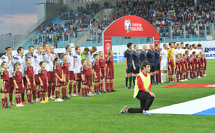 Единственная победа на поле в отборе к Euro-2016 - над сборной Лихтенштейном. Фото - Татьяна ДОРОГУТИНА,
