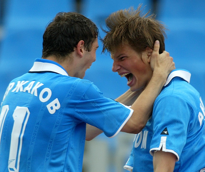 Июль 2002 года. Александр КЕРЖАКОВ и Андрей АРШАВИН. Фото Александра ФЕДОРОВ,