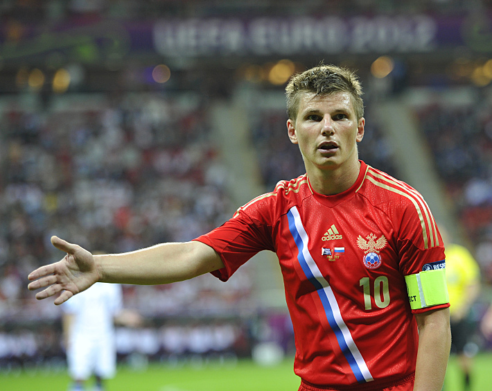 16 июня 2012 года. Варшава. Россия - Греция - 0:1. Андрей АРШАВИН. Фото Александр ФЕДОРОВ,