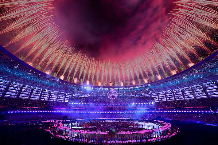 Воскресенье. Баку. Церемония закрытия I Европейских игр. Фото - AFP