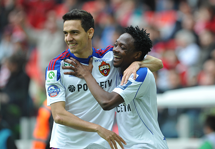 Георгий МИЛАНОВ и Ахмед МУСА. Фото Федор УСПЕНСКИЙ,