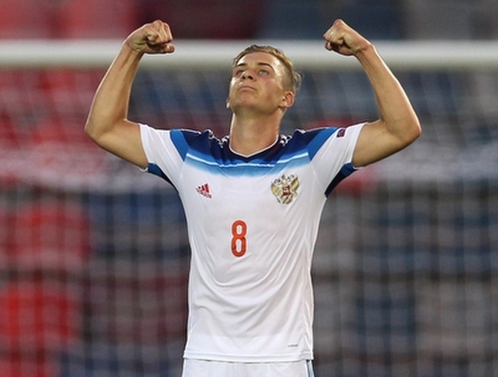 Вчера. Верия. Испания - Россия - 1:3. Автор первого мяча в ворота испанцев Дмитрий БАРИНОВ. Фото Михаил ШАПАЕВ РФС