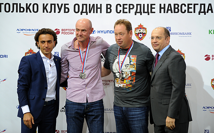 Роман БАБАЕВ, Виктор ОНОПКО, Леонид СЛУЦКИЙ и Сергей ПРЯДКИН. Фото Алексей ИВАНОВ,