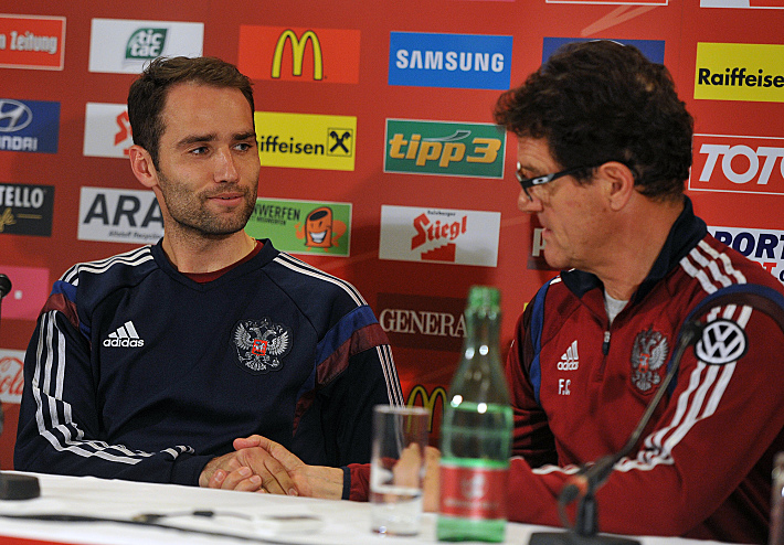 Роман ШИРОКОВ и Фабио КАПЕЛЛО. Фото Александр ФЕДОРОВ,