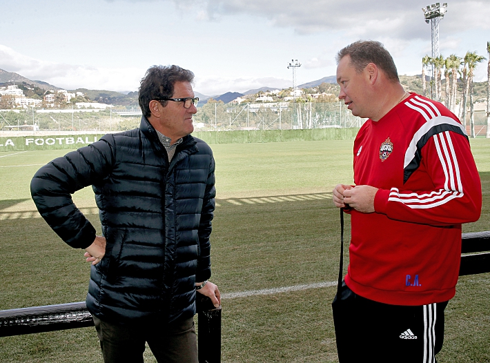 Фабио КАПЕЛЛО и Леонид СЛУЦКИЙ. Фото Алексей БЕЛИКОВ, РИА Новости