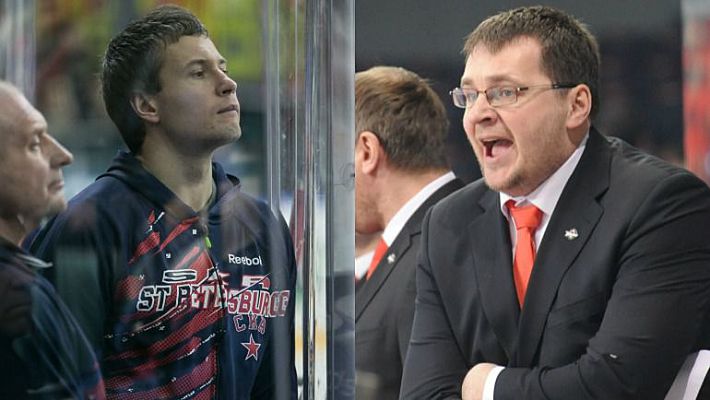 Егор КОЗЛОВ и Андрей НАЗАРОВ: кто прав? Фото Владимир СЕРГЕЕВ/photo.khl.ru